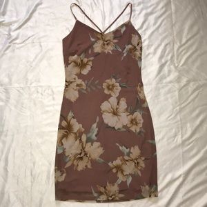 Floral stretchy dress